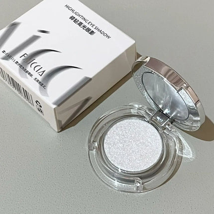 Diamond Grey Blue Highlighter Eyeshadow Palette Shine Pearlescent Face Body Brighten Glitter Natural Gloss Contour Makeup