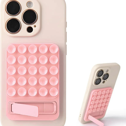 Silicone Suction Phone Mount Mirror Shower Phone Holder Foldable Adhesive Smartphones Accessory For Selfies And Videos