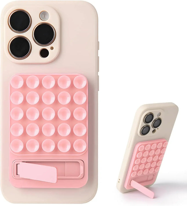 Silicone Suction Phone Mount Mirror Shower Phone Holder Foldable Adhesive Smartphones Accessory For Selfies And Videos