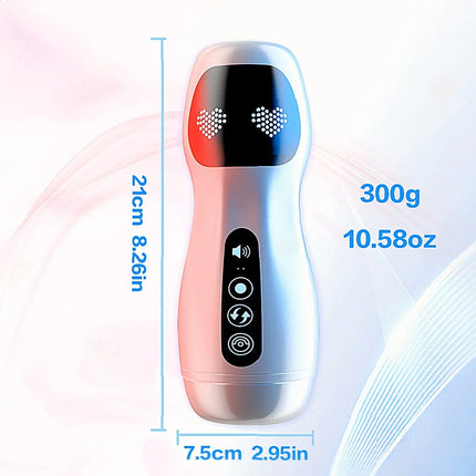 Male Masturbation Cup Automatic Sucking Vibration Oral Sex Real Vagina Blowjob Machine Adult Sex Shop Electric Vibrator