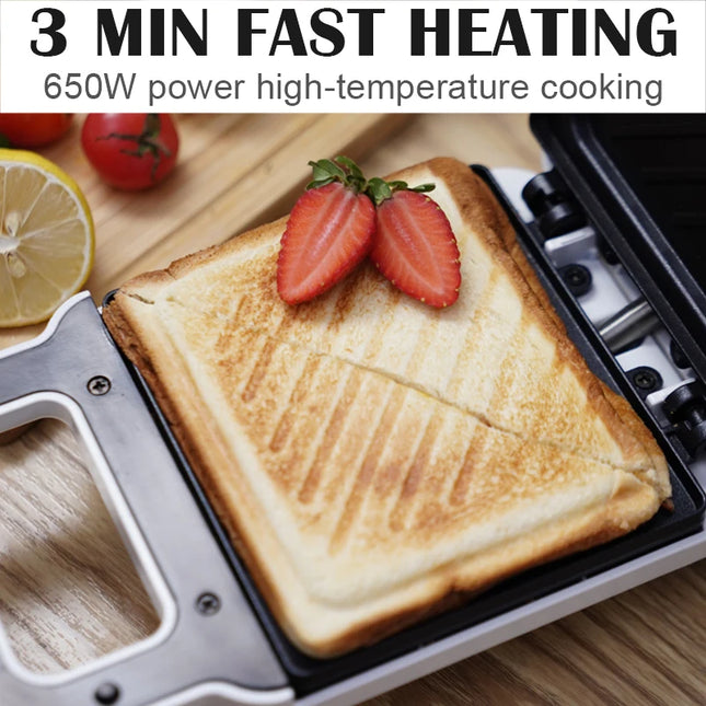 Sandwich machine breakfast machine household light food machine frying machine multi-function heating toast pressure toaster
