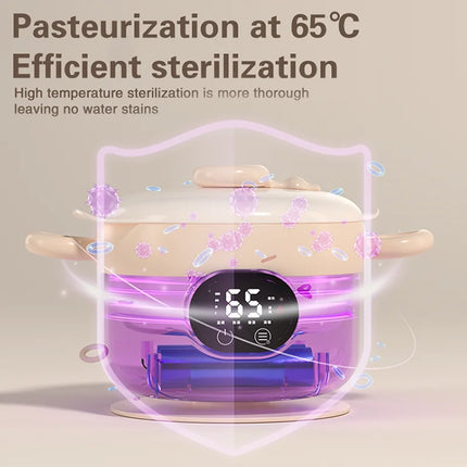 470ml Smart Insulated Bowl for Kids Portable Picnic Milk/Food Warmer 3600mAh Stainless Steel Heating Insulated Lunch Box