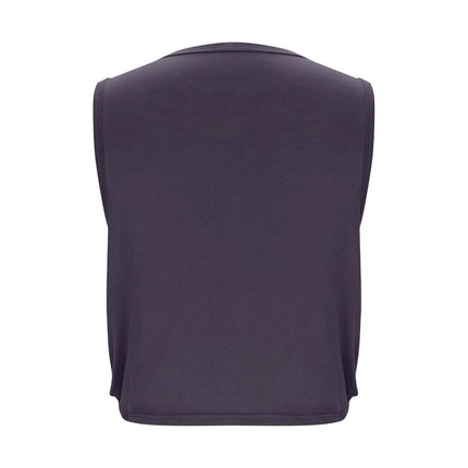 Women Sleeveless Yoga Tops Breathable Blouse Cover Up Gym Workout Cool T-Shirt Running Short Tank Crop Top Athletic Vest