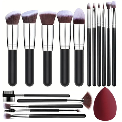 Professional 3/14/16Pcs Makeup Brushes Set Soft Fluffy Eye Shadow Foundation Concealer Blending Blush Brushes Women Beauty Tools