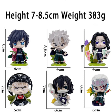 Demon Slayer Tanjiro Kamado Nezuko anime cartoon figure blind box creative personalized statue model ornament surprise gift box