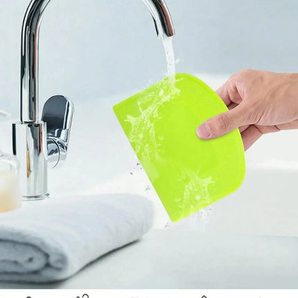 2pcs Dough Scraper Bowl Food-safe Plastic Dough Cutter Flexible Bench Multipurpose Food Scrappers for Bread Dough