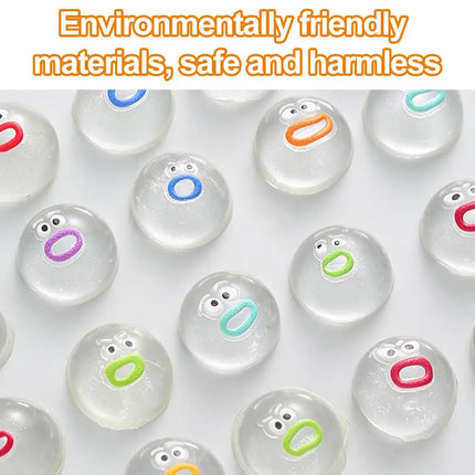1/10Pcs Mini Squishies Expression Squeeze Fidget Toys Emotion Fidget Poppers Sensory Fidget Toys Cute Desk Accessory Kids Gifts