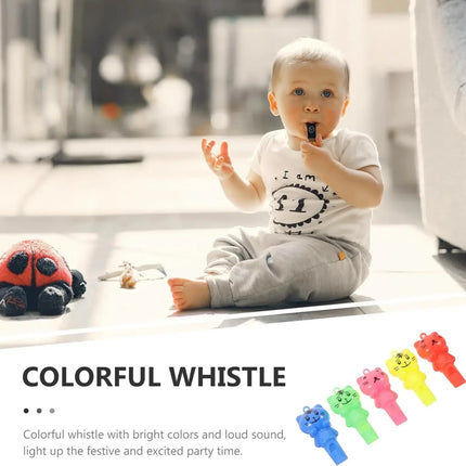 10pcs Cat Whistle Toy Cartoon Cat Whistle Party Whistles Musical Instrument Toy Gift for Kids Party Favors Birthday Bag Fillers