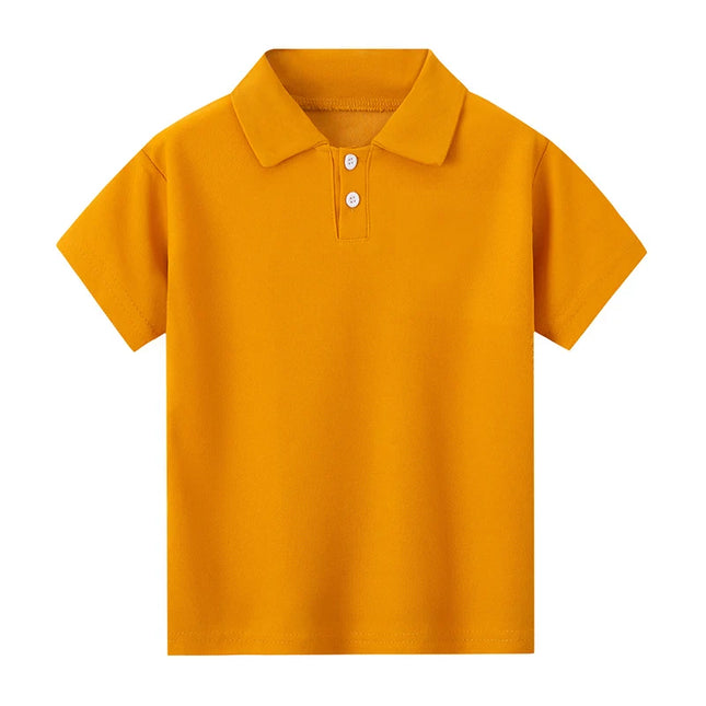 1/2 Piece SummerChildren's Short-sleeved POLO Shirt Boy Casual Fashion Solid Color T-shirt Comfortable Lapel Prince Style Coat