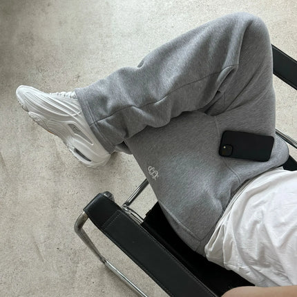Retro Y2k Street Trendy Men and Women Hip Hop embroidery Casual Trousers Elastic Waist Zipper Loose Solid Color Sports Pants