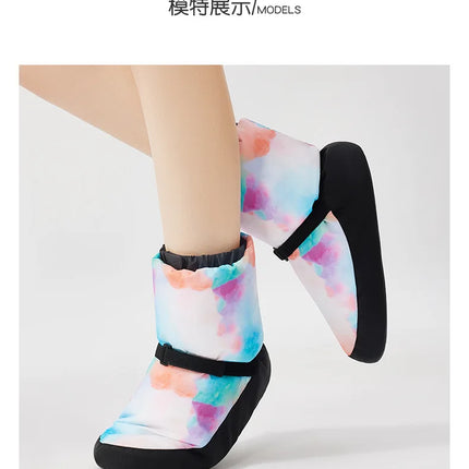 Warm ballerina boots for women, training shoes, winter boots, up