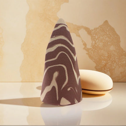 Dual-Color Mixed Cone-Cut Beauty Blender Wet And Dry Use Water Swells Irregular Shape Makeup Sponge Ultra Soft for All Skin T...