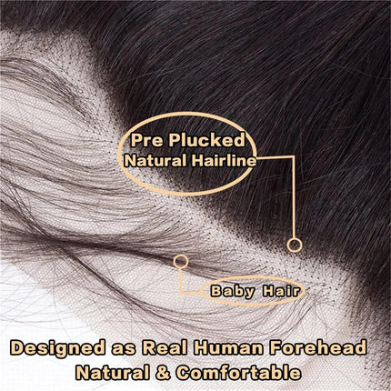 13x4 Lace Frontal Closure Water Wave Human Hair Ear to Ear HD Lace Frontal Closure Free Part Brazilian Wet and Wavy Hair