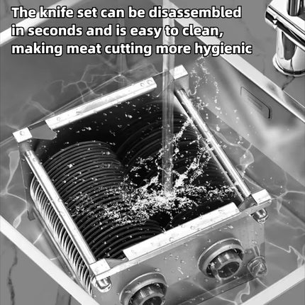 Commercial Electric Automatic Meat Shredder Stainless Steel Heavy Duty Anti-Slip 220v Meat Cutting Machine for Restaurant Home