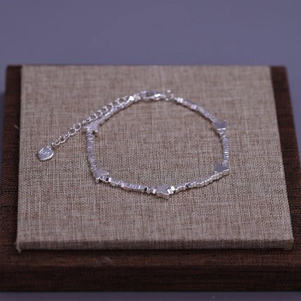 VENTFILLE 925 Sterling Silver Butterfly Bracelet for Girl Bead String Design Insect Fashion Versatile Jewelry Gift Dropshipping