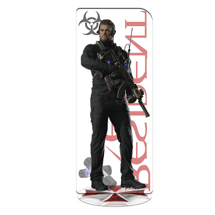 RE4 Resident Evil 4 Castle Reset Leon Scott Kennedy Keychain Acrylic Stand Model Plate Gift Wholesale Game Related Products