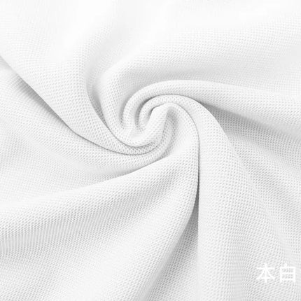 Pure Pique Fabric Classic Comfort Mesh Spring Summer Collar Polo T-Shirt Breathable Designer Knit Clothing DIY Material