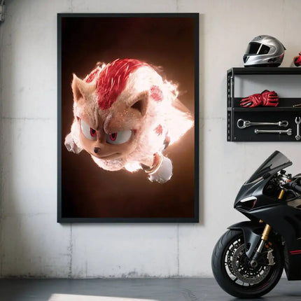 Classic Sonic Self-adhesive Poster Sticker Waterproof / Sonic Self-adhesive Poster Sticker