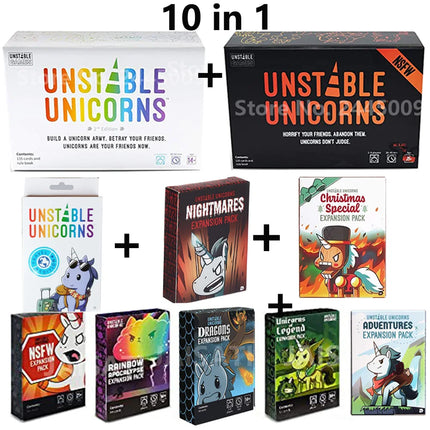 Unstable Games Unicorns: Nightmares Expansion Designed to be added to your Unicorns Card Game