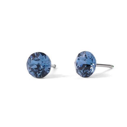 (Wholesale) Stainless Steel Stud Earrings Genuine Crystals from Austria for Women Girls Wedding Party Jewelry 4/6/8mm