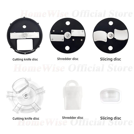 Homewise Cut Cubes and Slicing and Shredding knife Accessories for M1 Commercial Multifunctional Vegetable Machine
