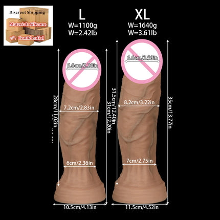 NEW Huge Realistic Dildos Silicone Layer Penis with Suction Cup Adult Sexy Toys for Woman Men Vagina Anal Massage Stimulator 18+
