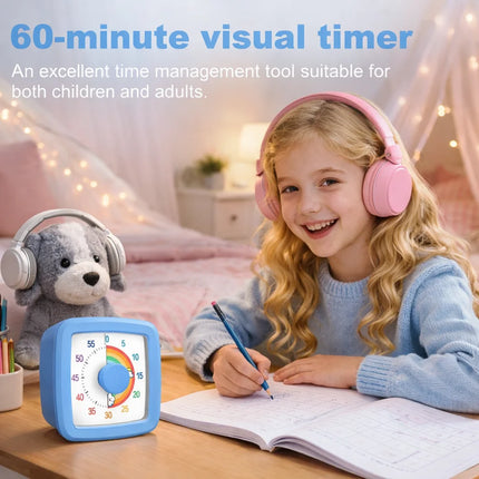 School Visual Timer Children Visual Timer With Night Light Kitchen Accessories Stop Watch Digital Stopwatch Pomodoro