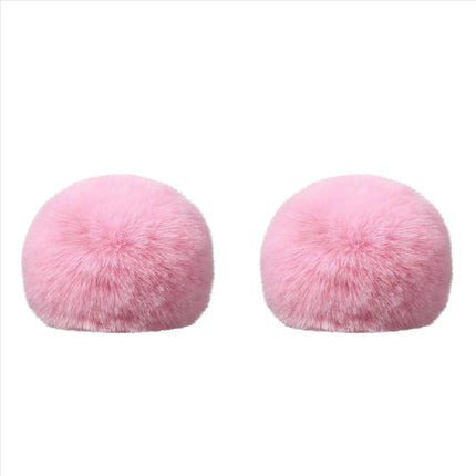 CCDDBG 2X Mic Foam Cover for Blue Yeti Microphone,Mic Foam Cover with Furry Windscreen Muff Windshield for ZealSound K66 Pink