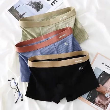3 PCS Boxer Shorts Men Underwear Male Cotton Sexy Underpants Comfortable Breathable Panties Youth Sports Boxershorts M-3XL