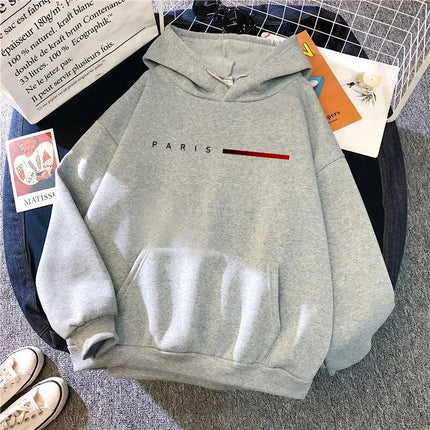 Autumn/Winter Paris Fashion Women's Dorp Shoulder Daily Leisure Sports Hoodie Home Outdoor Comfortable Warm Loose