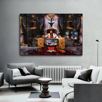 Scarface Godfather Characters Poster Classic Gangster Movie Canvas Painting Abstract Wall Art Picture for Living Room Home Decor