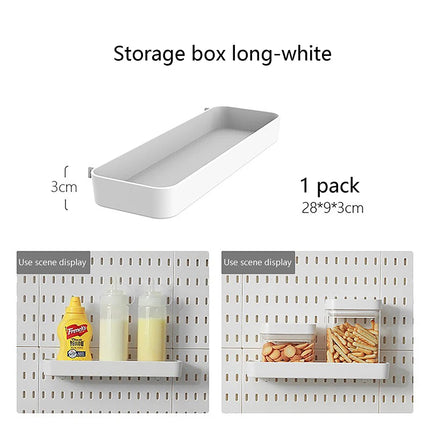 Peg board Wall Accessories Wall Organizer Mounting Display Diy Pegboard Kit Tool Storage Panel Board Rack Bathroom Kitchen