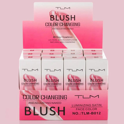 Warming Blush Liquid Foundation Temperature Color Changing Foundation, Naturally Blends Moisturizing Foundation Base Makeup 30ml