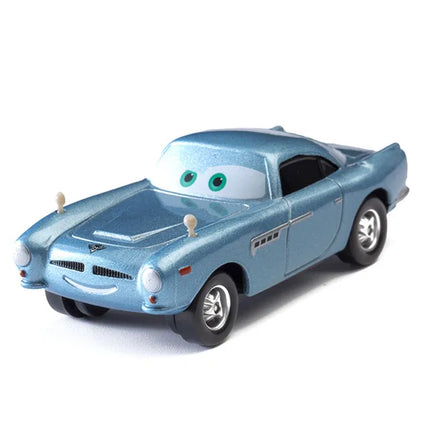 2025 Disney PixarCars 3 Toys Lightning Mcqueen Race Div Fritter Miss Frank Collection 1:55 Diecast Metal AlloyModel CarToy Gifts