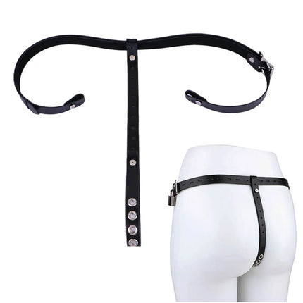 LEZEE Male Chastity Belt Underwear Harness Strap For Penis Cage Auxiliary Lock Belts Penis Bondage Band Underwear Sex Toys