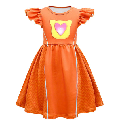Children Dresses Cosplay SuperKitties Dress for Girls Super Kitties Costume Sparks Girls A-Line Dress Party Gift Ginny Clothing