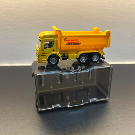 Alloy Engineering Vehicle Toys for Kids 1:64 Diecast Excavator Mixer Dump Truck Model Car with Display Box Boys Collectible Gift