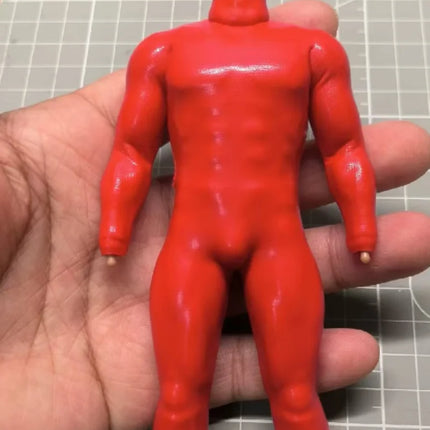 1/12 Scale Soldier Red Jumpsuit Model for 6''vtoys