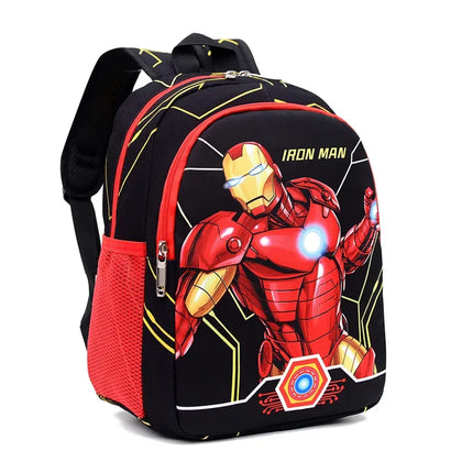 Marvel Spiderman Schoolbag Anime Movies Avengers Cartoon Figure Iron Man Captain America School Backpack Gifts
