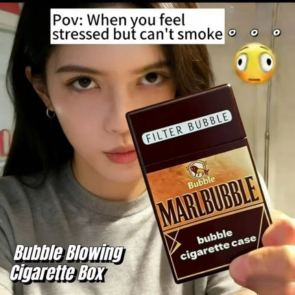 Simulated Toy Bubble Cigarette Box Creative and Funny Adult Decompression Cigarette Bubble Prank Abstract