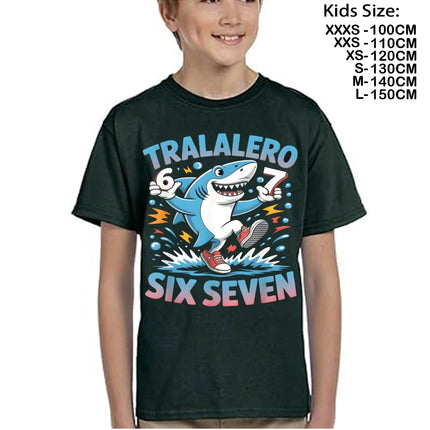 67 brainrot Meme Steal A BrainRot Italian Cartoon T-shirt  Kids Children Summer Cotton Casual Tshirts Funny Tees T Shirts