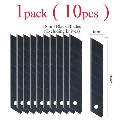High Carbon Steel Blade Utility Knife Durable Industrial Replaceable Office Art Student Supplies Stainless Steel Paper Cutter