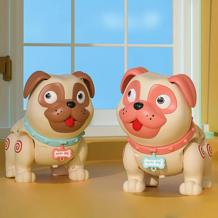 Fun Farting Puppy Electronic Pets Simulation Dog with Light Music Spray Cartoon Pekingese Animals Kid Birthday Toy Gift