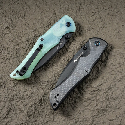 High Quality Folding pocket knife. 14C28N Steel Pocket Knife,carbon fiber Handle,Outdoor Camping Hunting EDC Folding Knife