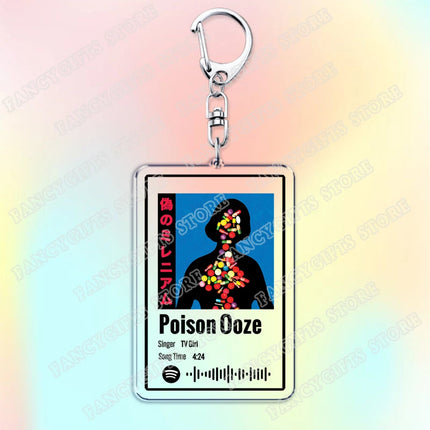 TV Girl Songs Keychains for Women Accessories Bag Cigarettes Out The Window Lovers Rock Not Allowed Keying Jewelry Fans Gifts