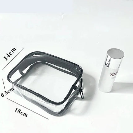 20Custom Waterproof Storage Bag Portable Cosmetic Pvc Bag  Handbag Toiletry Bag Minimalist Transparent Makeup Bag Travel Washbag