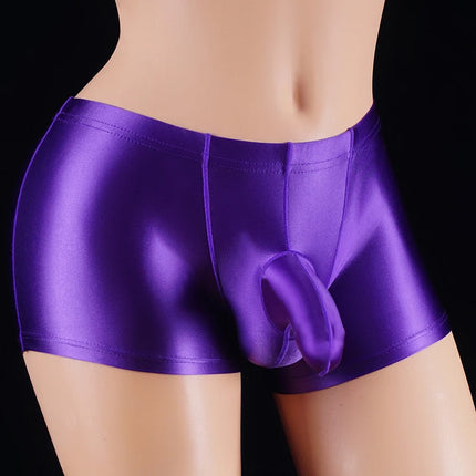 Boxer shorts Men Sexy Elephant Nose Underwear Boxers Homme Fashion Solid Oily men's boxer shorts Boxer Gay Sexy Trunk Panties