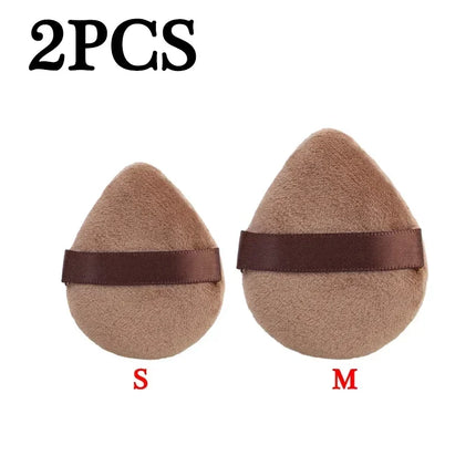 Dual Use Powder Puff Triangle Cosmetic Puff Soft Makeup Sponge for Face Eye Contouring Washable Velvet Puffs Make Up Accessories
