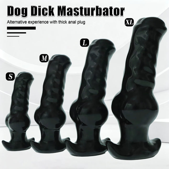 Huge Knot Anal Plug Soft Big Dog Anal Butt Plug Adult Sex Toys Animal Big Butt Plug Dilator Training Expansion For Women Men Gay