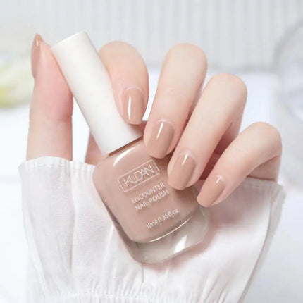 KUDAN Nail Polish Water-based 10ml No-bake Long-lasting Students Children Without Odor Can Tear Nail Art Manicure Tool